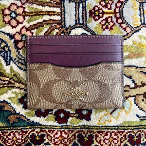 Coach card case wallet
